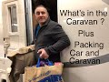 Packing caravan  car for a holiday