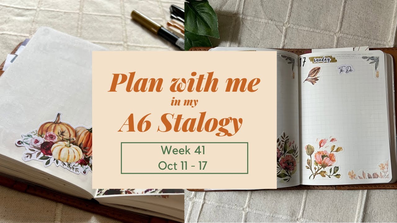 Plan with me | Weekly Setup in A6 Stalogy | Functional daily planner ...