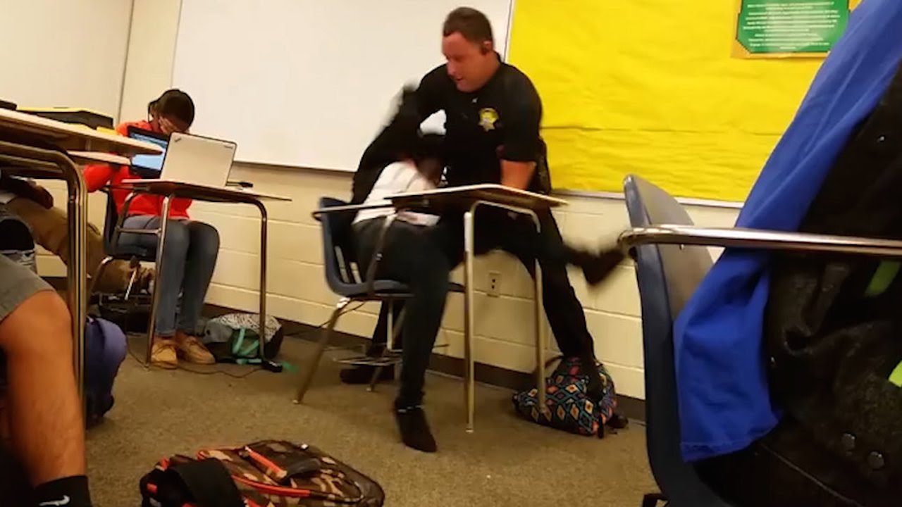 Cop Flips Black Student In Her Desk (VIDEO) - YouTube