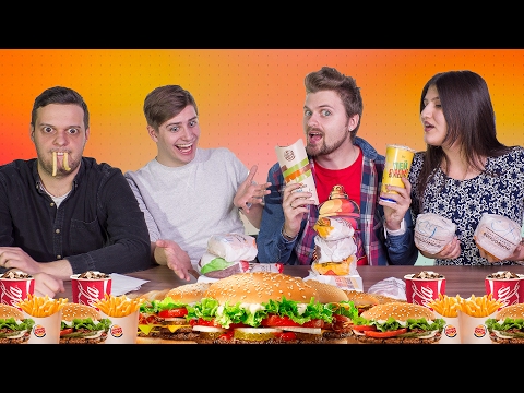 ВСЕ МЕНЮ BURGER KING ЗА 10 МИНУТ / CHALLENGE ВСЕ МЕНЮ BURGER KING ЗА 10 МИНУТ / CHALLENGE