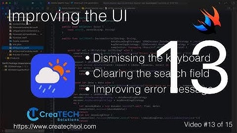 SwiftUI Weather App 13: Improving the UI