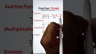 Fraction Tricks!!! #maths #mathteachergon #fractions
