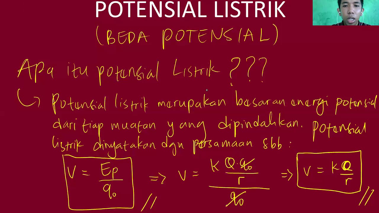 Materi Kelas 9 Listrik Statis Potensial Listrik Youtube