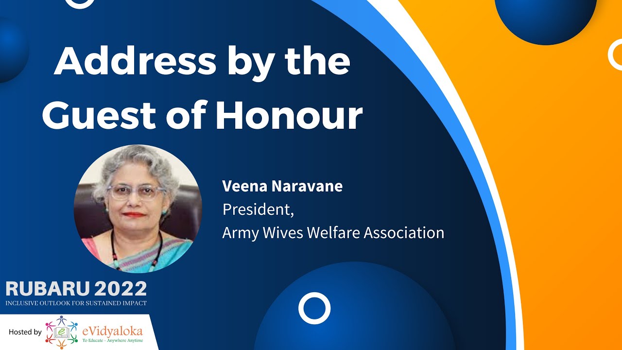 Address by Guest of Honour Veena Naravane, President, Army Wives