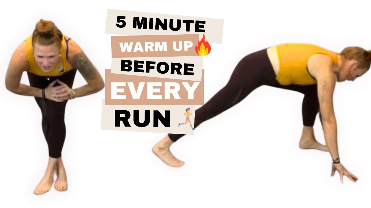 5 MIN Warm Up You NEED Before Every RUN- Stretches for runners - YouTube