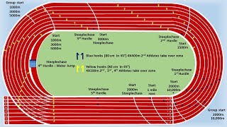 Celebrity 400m standard track marking and Measurements Wealth