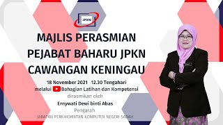 Perasmian Pejabat Baharu Jpkn Cawangan Keningau