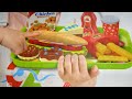4 minutes satisfying with unboxing kids toy kitchen food set #kidstoysunboxing #toys #asmar
