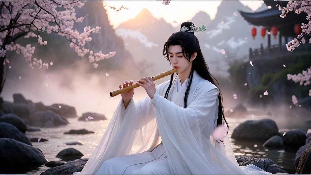 Chinese Zen Music: Bamboo Flute, Erhu & Guzheng | Morning Mist on Snowy Mountains