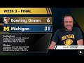 Michigan Football LIVE Post-Game Highlights Chat & Instant Reaction: 31-6 Win Over Bowling Green