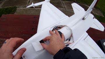 Scratch built F-16 RC plane 80mm EDF, 6- cell battery; Video 1