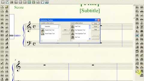 Finale 2008 Notation Software  2 Customizing Toolbars