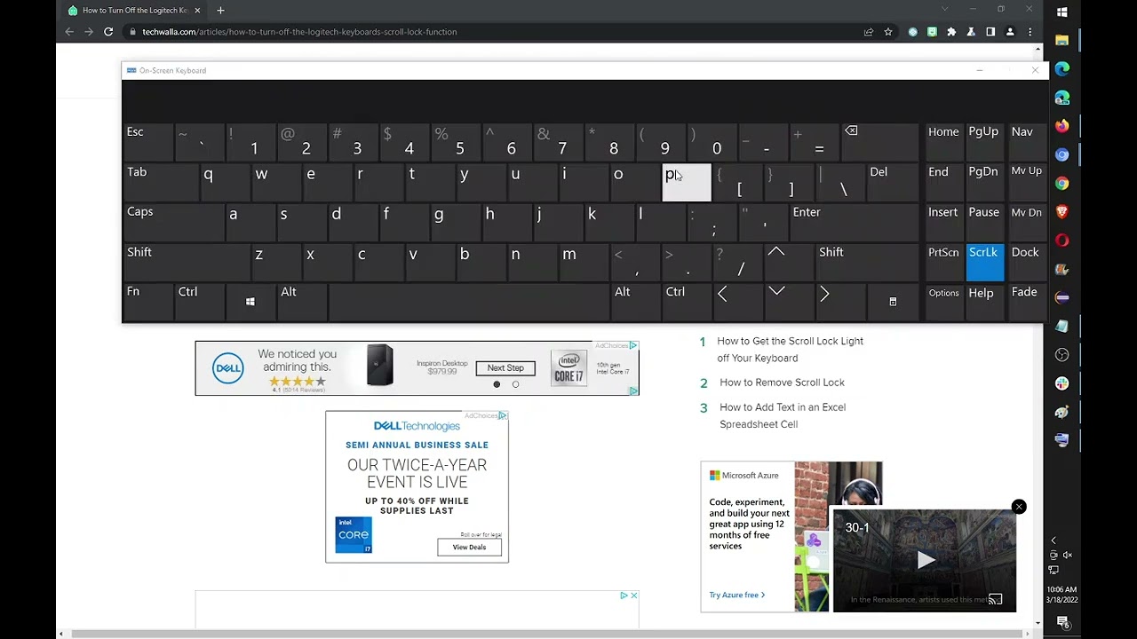 Logitech Keyboard Missing Scroll Lock Key Windows 10 Click It With