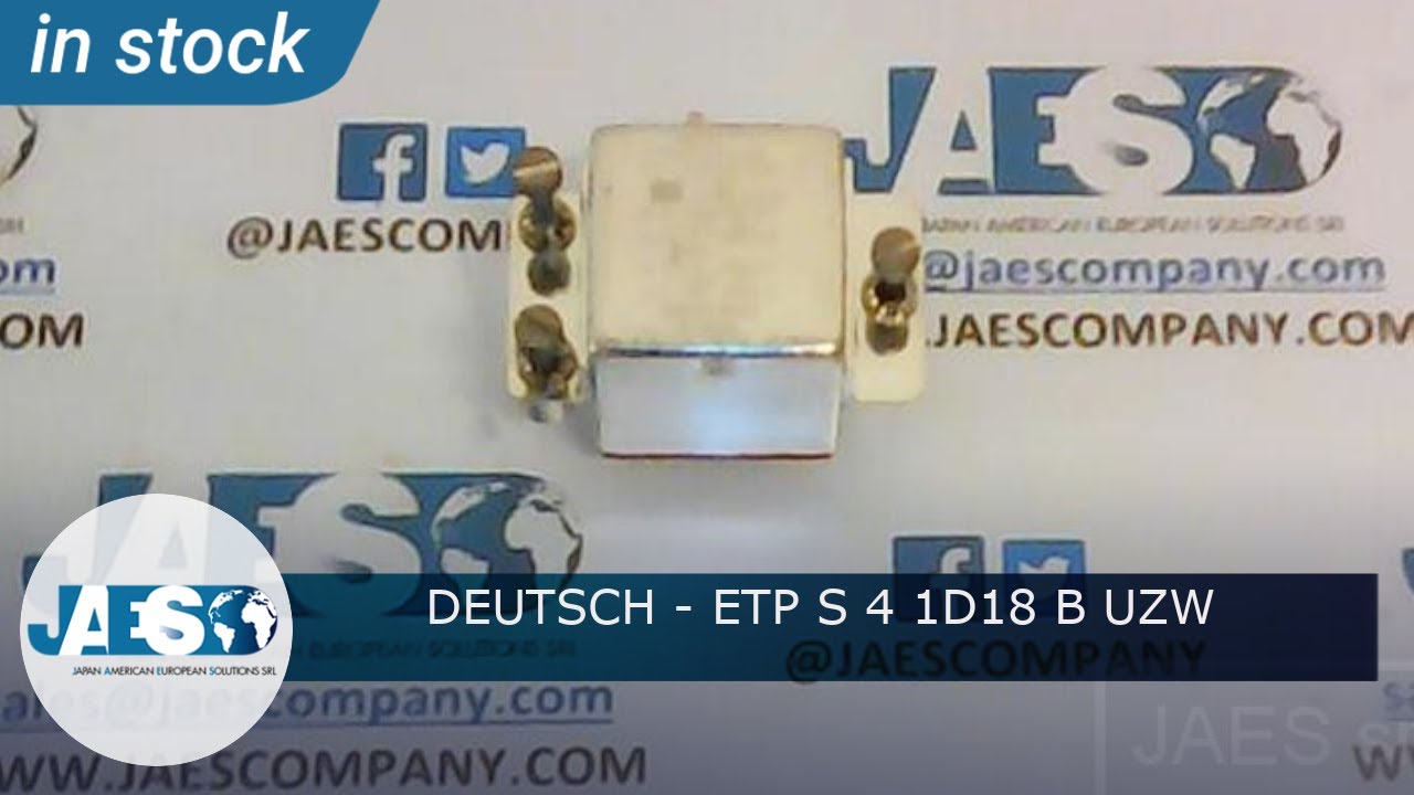 DEUTSCH ETP S 4 1D18 B UZW (IN STOCK) relè Relay Relais YouTube