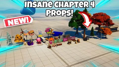 INSANE CHAPTER 4 PROPS! Fortnite Creative Unreleased Props!!!
