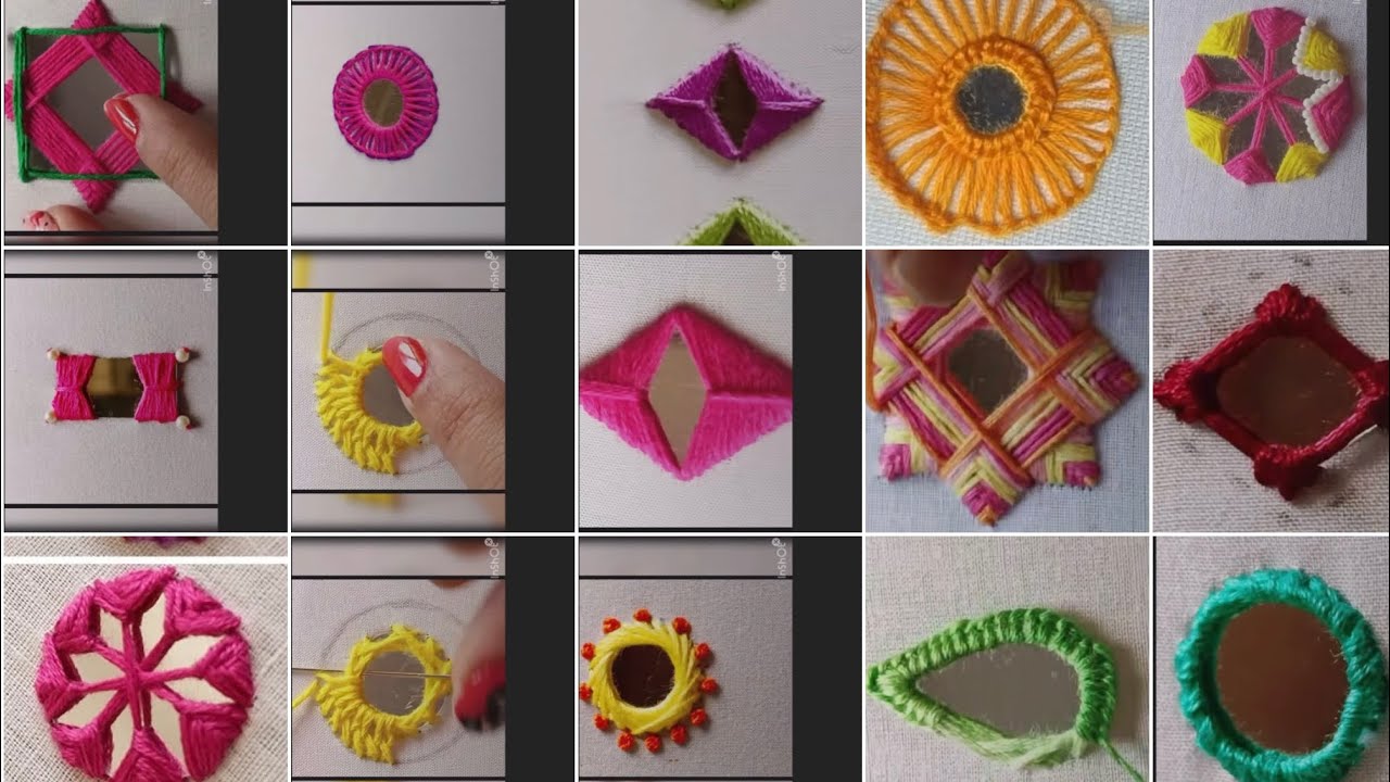 Handmade Embroidery Mirror Art | Hetal Butani