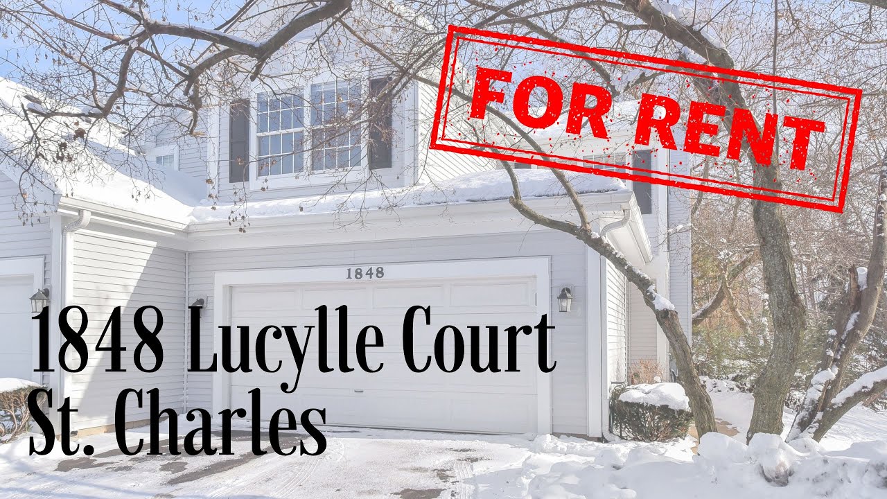1848 Lucylle Ct. St. Charles Townhome For Rent End Unit 2 bed 2.5 bath YouTube