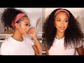 HOW TO APPLY A HEADBAND WIG! No Hassle! EASY PROTECTIVE STYLE!  Ft toyotress