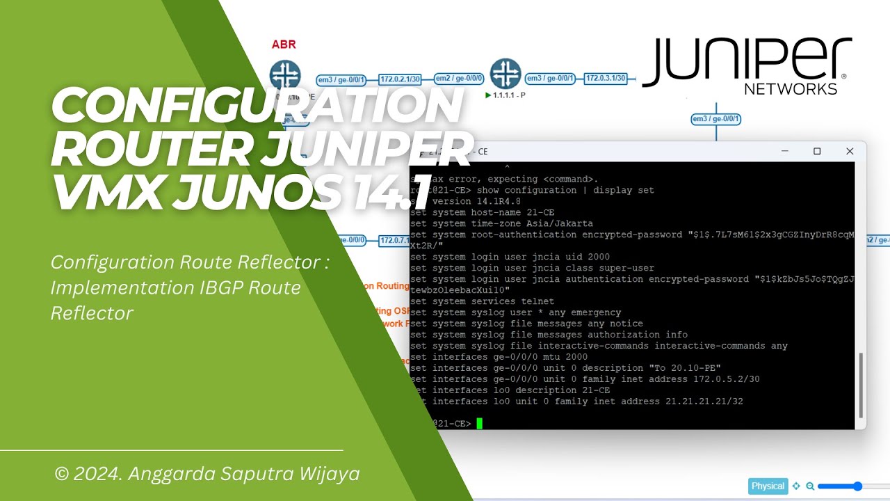 Virtual Router Software Juniper How To Configuration Router Juniper vMX Junos 14.1 In PNETLAB - Route ...