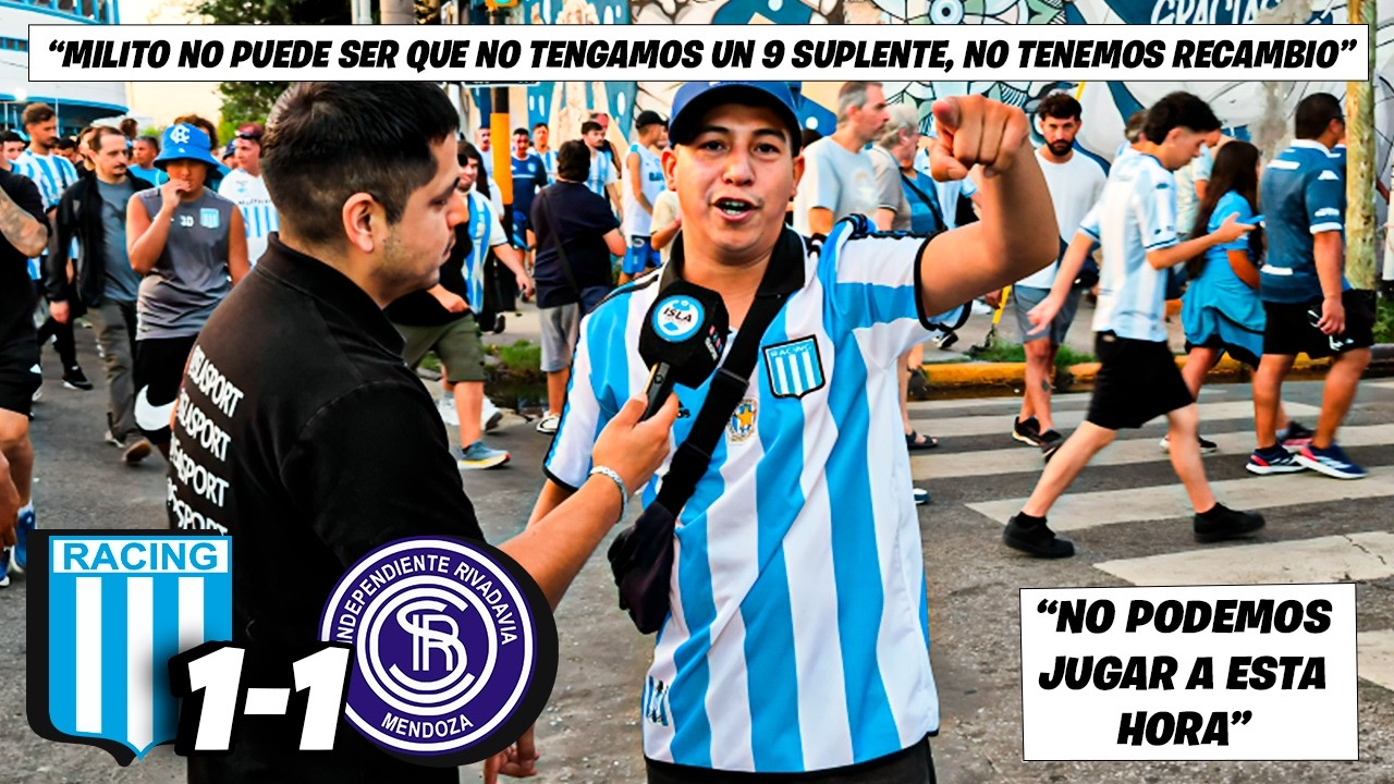 REACCIÓN CON HINCHAS 🎙🎓 - RACING 1-1 INDEPENDIENTE R. - FECHA 7 - LIGA ARGENTINA - APERTURA🏆