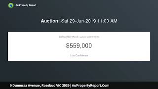 9 Dumossa Avenue, Rosebud VIC 3939 | AuPropertyReport.Com