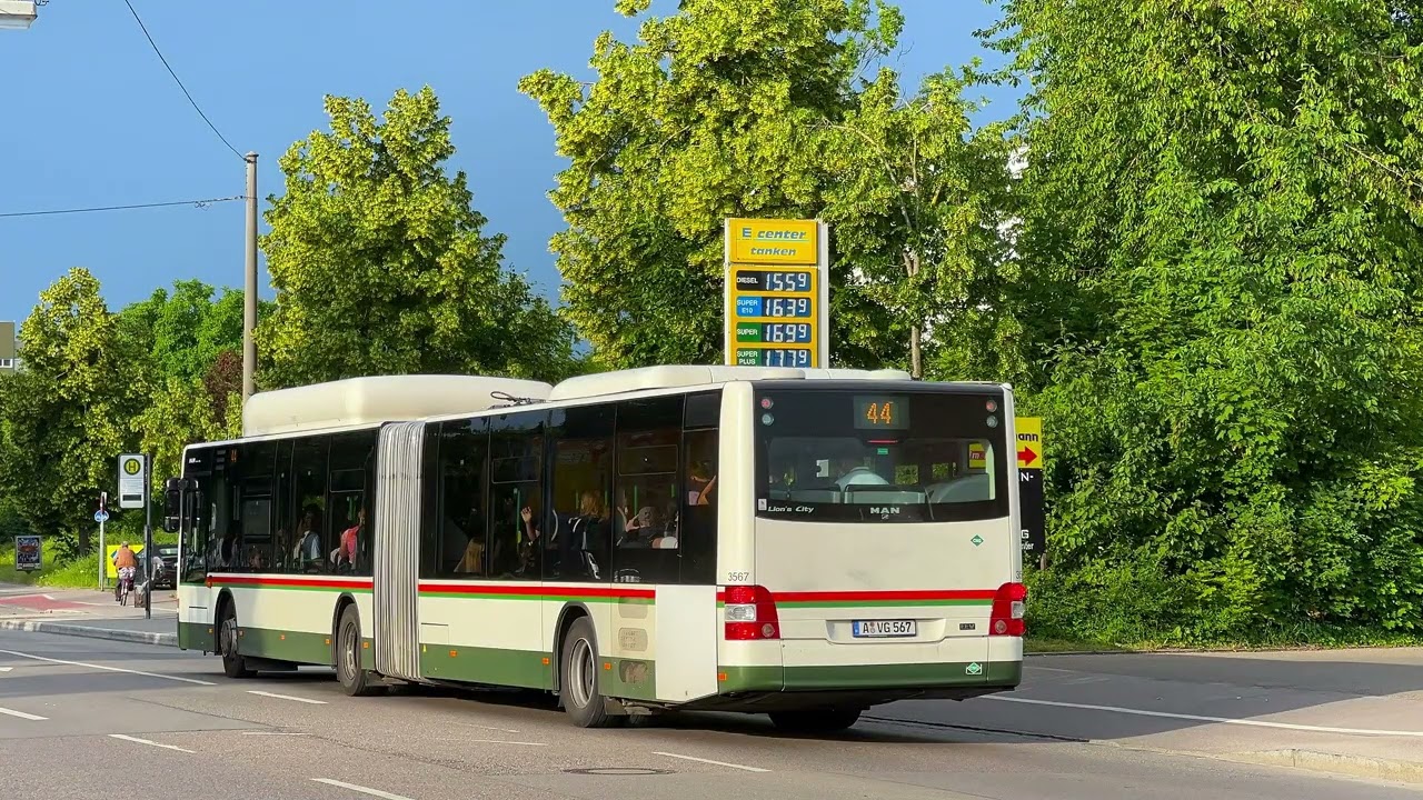 #384 MAN A23 Lion´s City G NG313 CNG Baujahr 2012 |Voith + Hydrolüfter Sound |SWA Augsburg KOM 3567