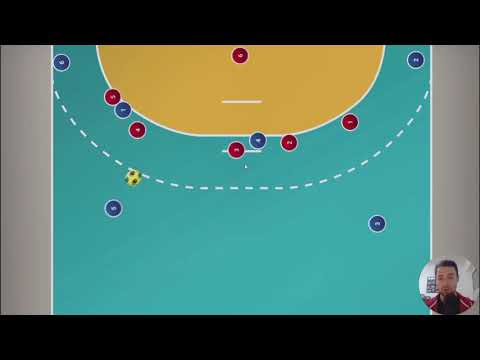 Handball Spielzug -