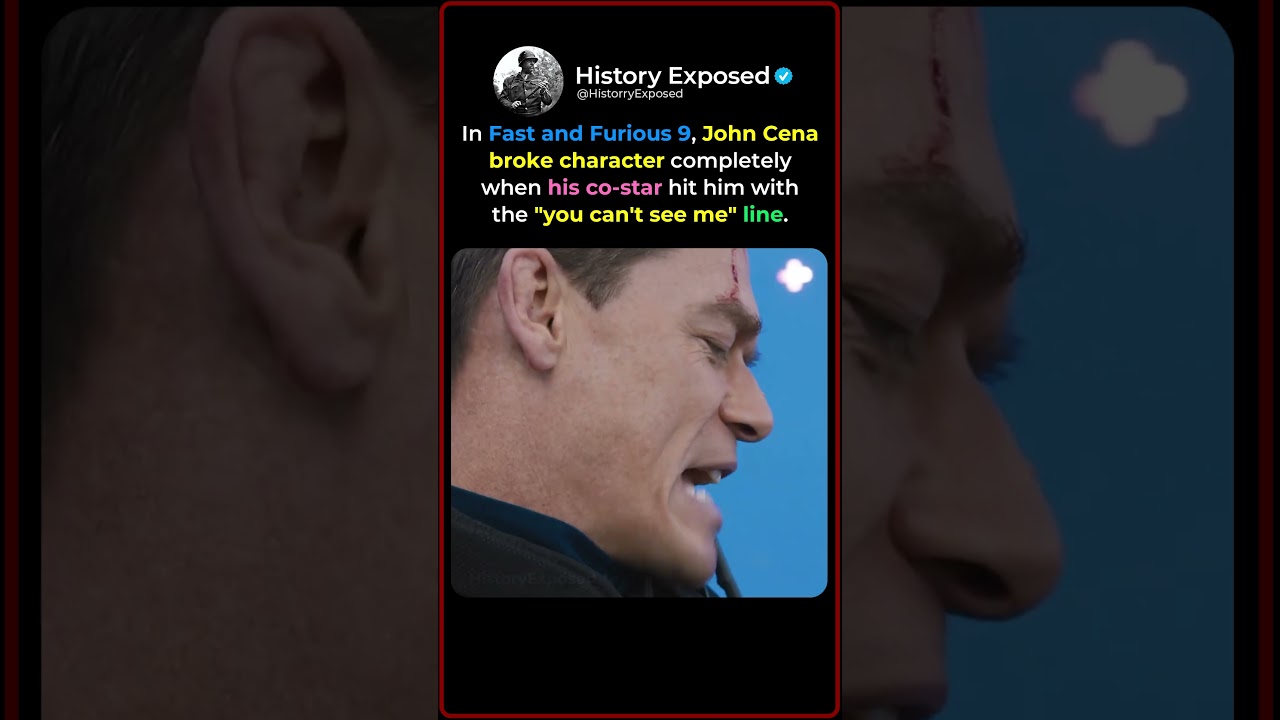 When John Cena Broke Character in Fast and Furious 🤜😂