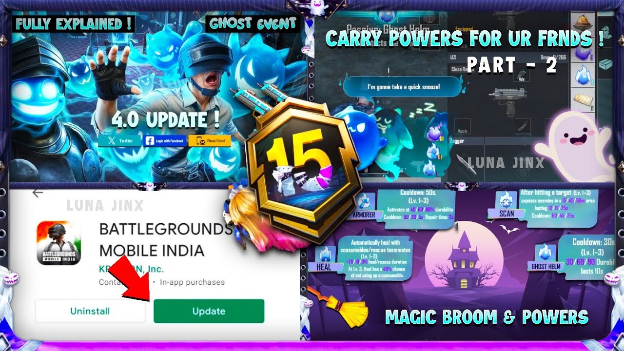 BGMI 4.0 UPDATE | CARRY POWERS | SECRET TRICKS | EXPLANATION | BGMI 4.0 UPDATE EVENT MODE 👻