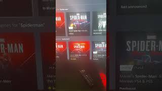 Marvel Spider-Man 2 in PlayStation store for ps5!!