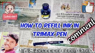 ✒️How to 🏡refill ink in the Reynolds or Rotito TRIMAX pen.