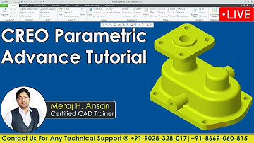 Creo Tutorial | Mastering Creo : A Comprehensive Tutorial for Beginners | Creo Parametric Complete.