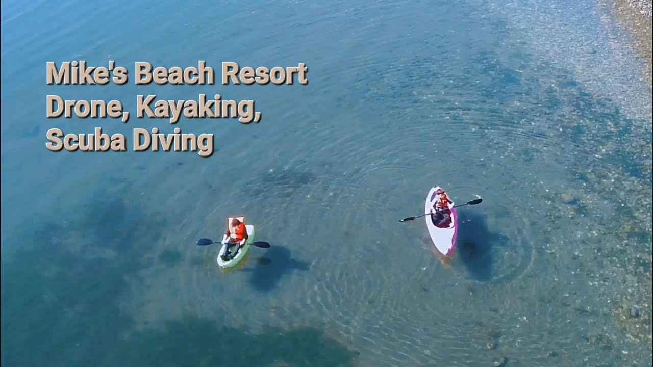 Mike's Beach Resort, Drone Flight, Kayaking, Scuba Diving, Spring Break, Hood Canal Washington