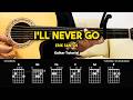 I'll Never Go - Erik Santos | Easy Guitar Tutorial For Beginners (CHORDS &amp; LYRICS) #guitarlesson