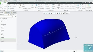 Creo Variable Section Sweep (Multi Trej & Tangent Trej)