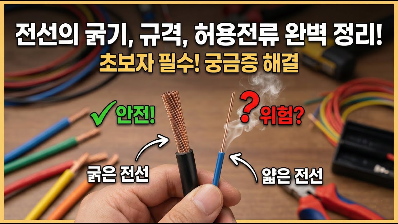 전선의 굵기와 허용전류 | 전선 고르는 방법, 전선규격과 허용전류