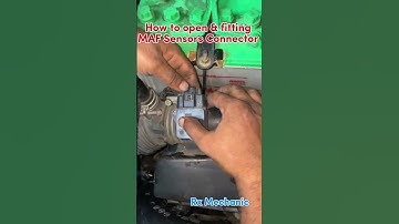 How to open & fitting MAF sensor connector?