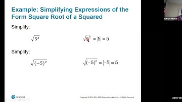 P.3 Radicals and Rational Exponents, part 1