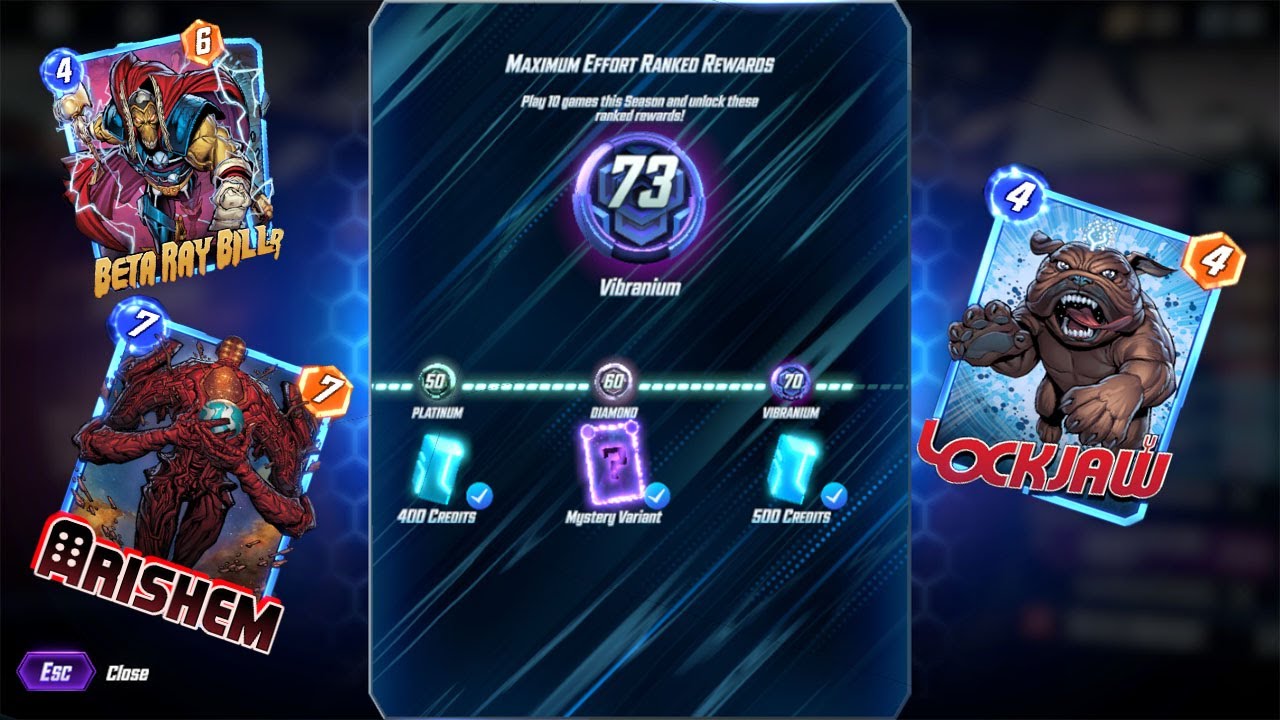 Push rank pake deck Arishem dan Thor Lockjaw........Marvel Snap