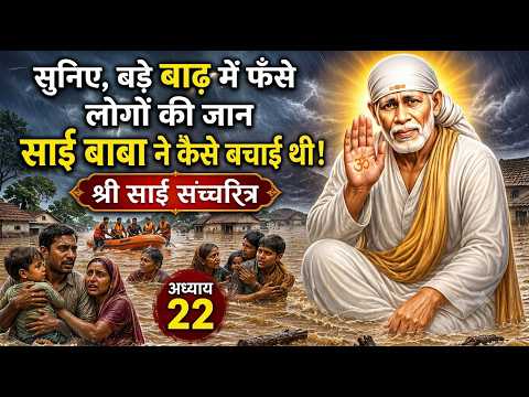 सुनिए, बड़े बाढ़ में फँसे लोगों की जान साईं बाबा ने कैसे बचाई थी | श्री साईं सच्चरित्र | अध्याय