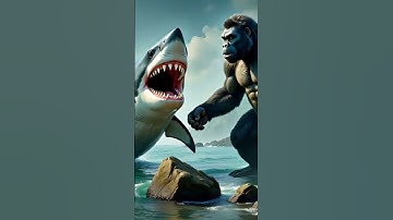 KONG VS MEGALODON : The Ocean Deep Sea  Battle ! | King Kong Movie | Godzilla | Teetu Bandar