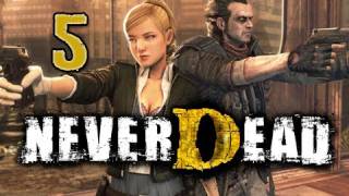 NeverDead Gameplay Walkthrough - Part 5 Museum BOSS BATTLE QUAD JAW (Gameplay / Commentary)
