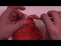 Beginner crochet double crochet back loop  dcbl or dcblo