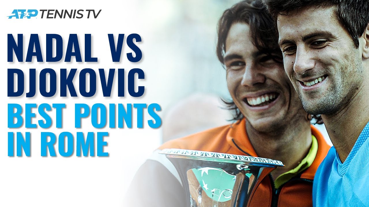 Rafael Nadal vs Novak Djokvoic Best Points From Every Match In Rome!