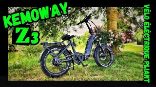 Vélo électrique pliant KEMOWAY Z3 #véloélectrique #ebike #vanlife