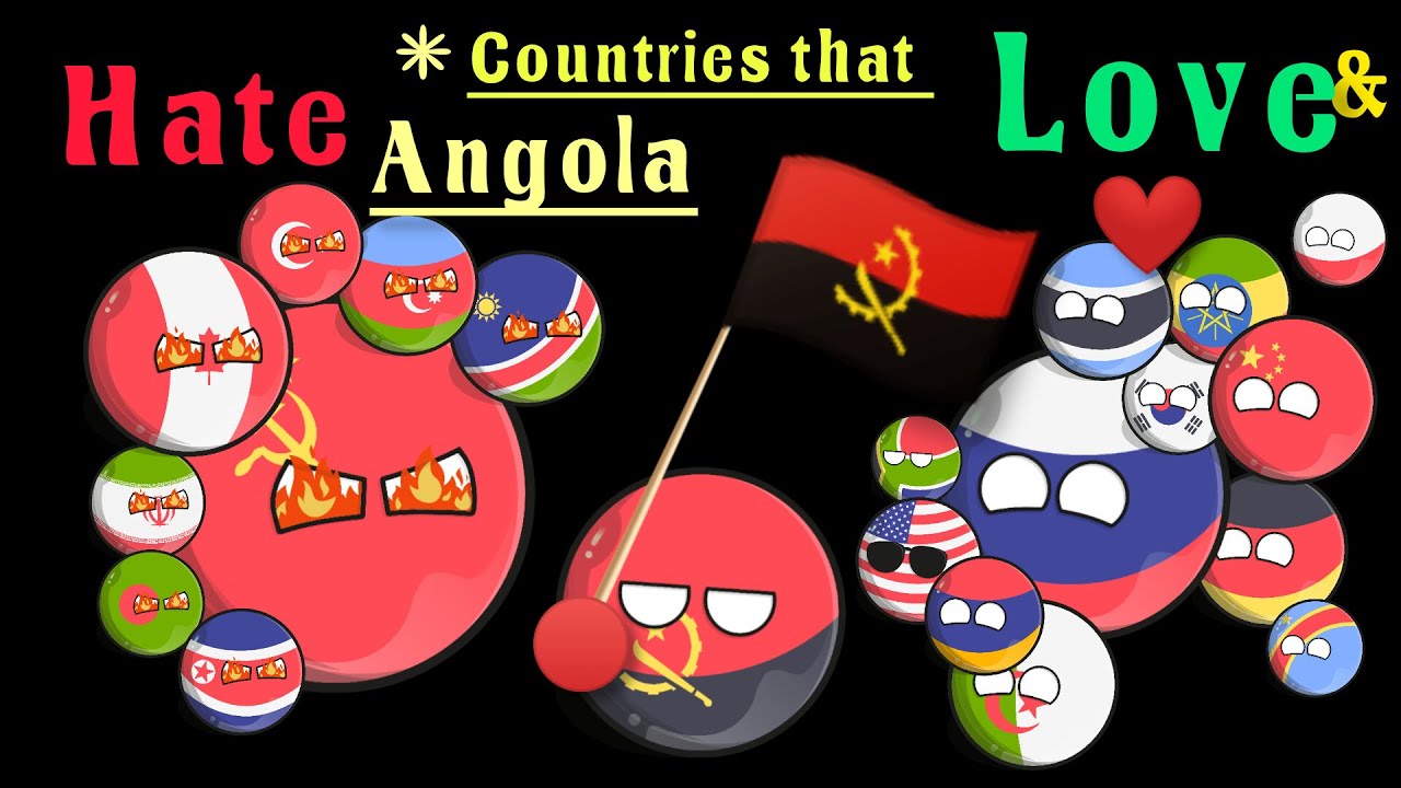 countries that love and hate Angola #angola #love #hate #countryballvideo