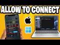 How To Allow iPhone To Connect To Laptop