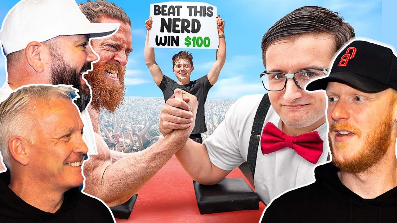 Победи этого ботаника в армрестлинге и выиграй 100 долларов РЕАКЦИЯ | ОФИСНЫЕ ПАРНИ РЕАКЦИЯ!!