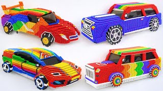 Magnet Challenge - Making Awesome Cars From Magnetic Balls (Satisfying) ASMR 4K Compilation