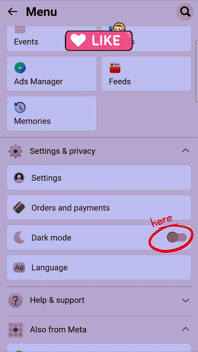 How to enable or disable Dark mode on Facebook? #shortsfeed